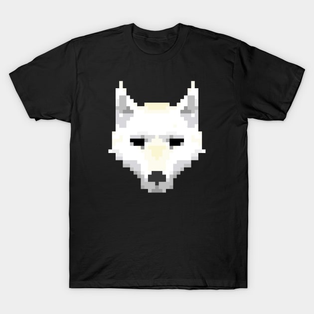 Pixel Wolf T-Shirt by cowboyknees